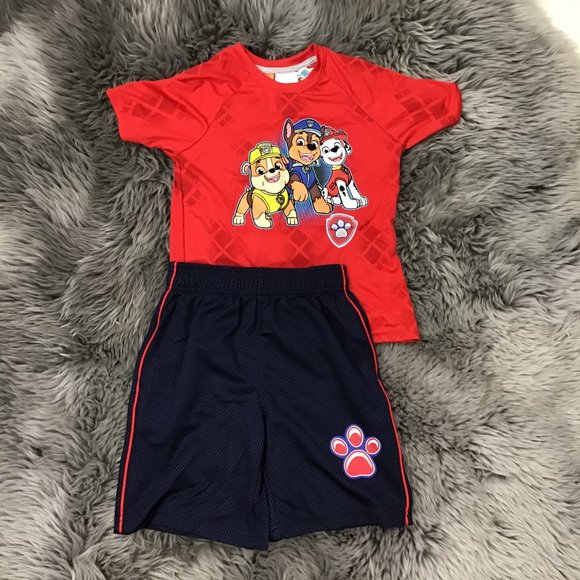Nickelodeon | Boy's Paw Patrol Clothing Set | 3 Pieces | Red & Navy | Size 6 - Picture 3 of 9